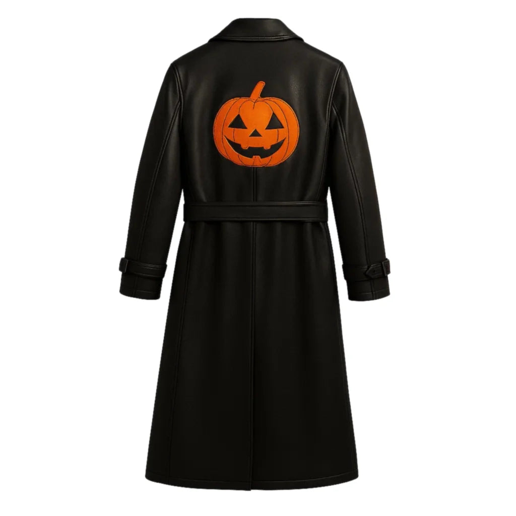 Jack-o’-lantern Pumpkin Halloween Black Coat