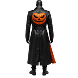 Halloween Spider Web Pumpkin Black Coat