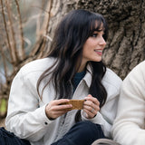 Günes Reminder White Leather Jacket