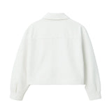 Günes Reminder White Leather Jacket