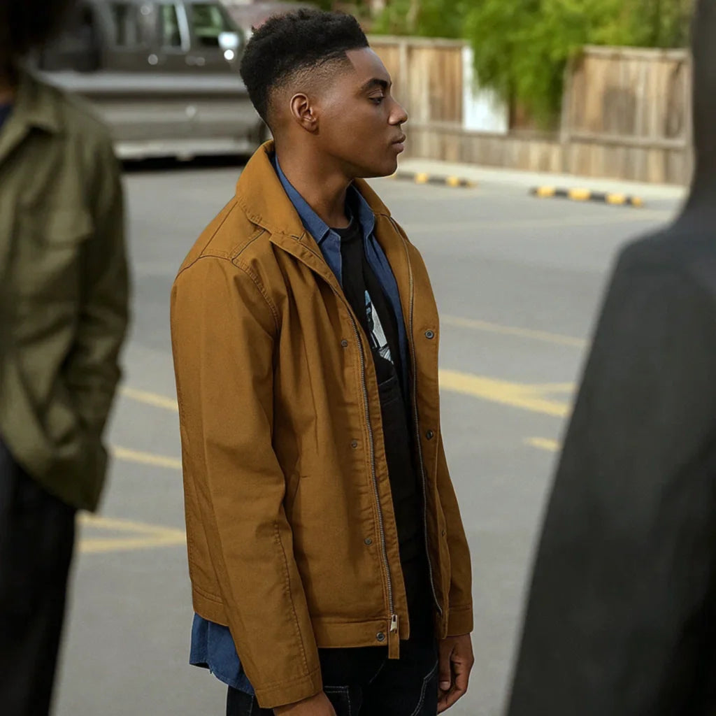Jaylin Webb This Too Shall Pass Brown Jacket