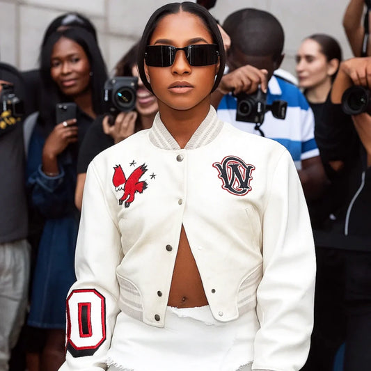 Fashion Show Jordan Chiles Cropped Jacket