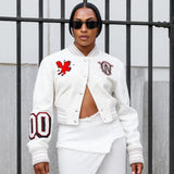 Fashion Show Jordan Chiles Cropped Jacket