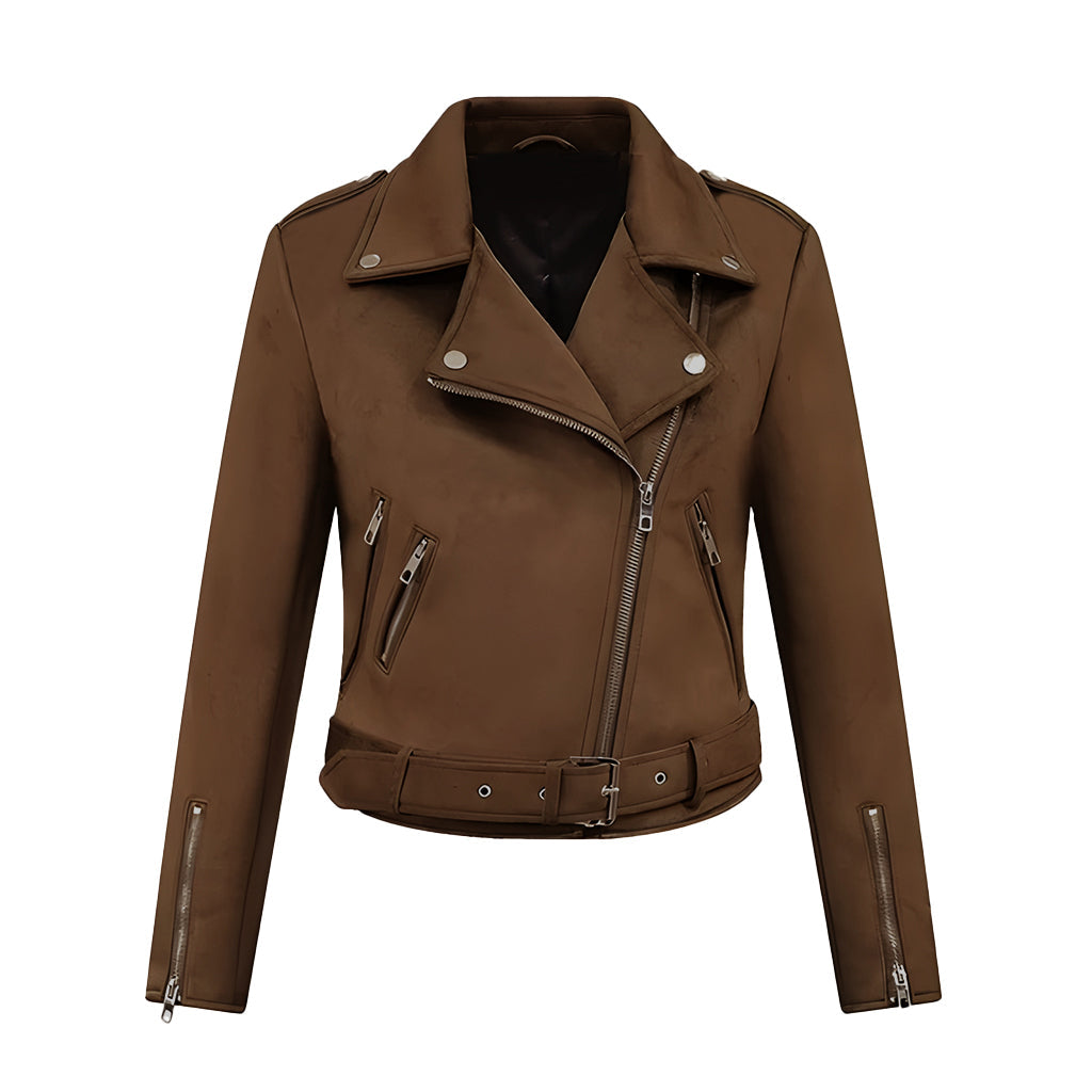 A Cherry Pie Christmas Emma Parker Suede Leather Jacket