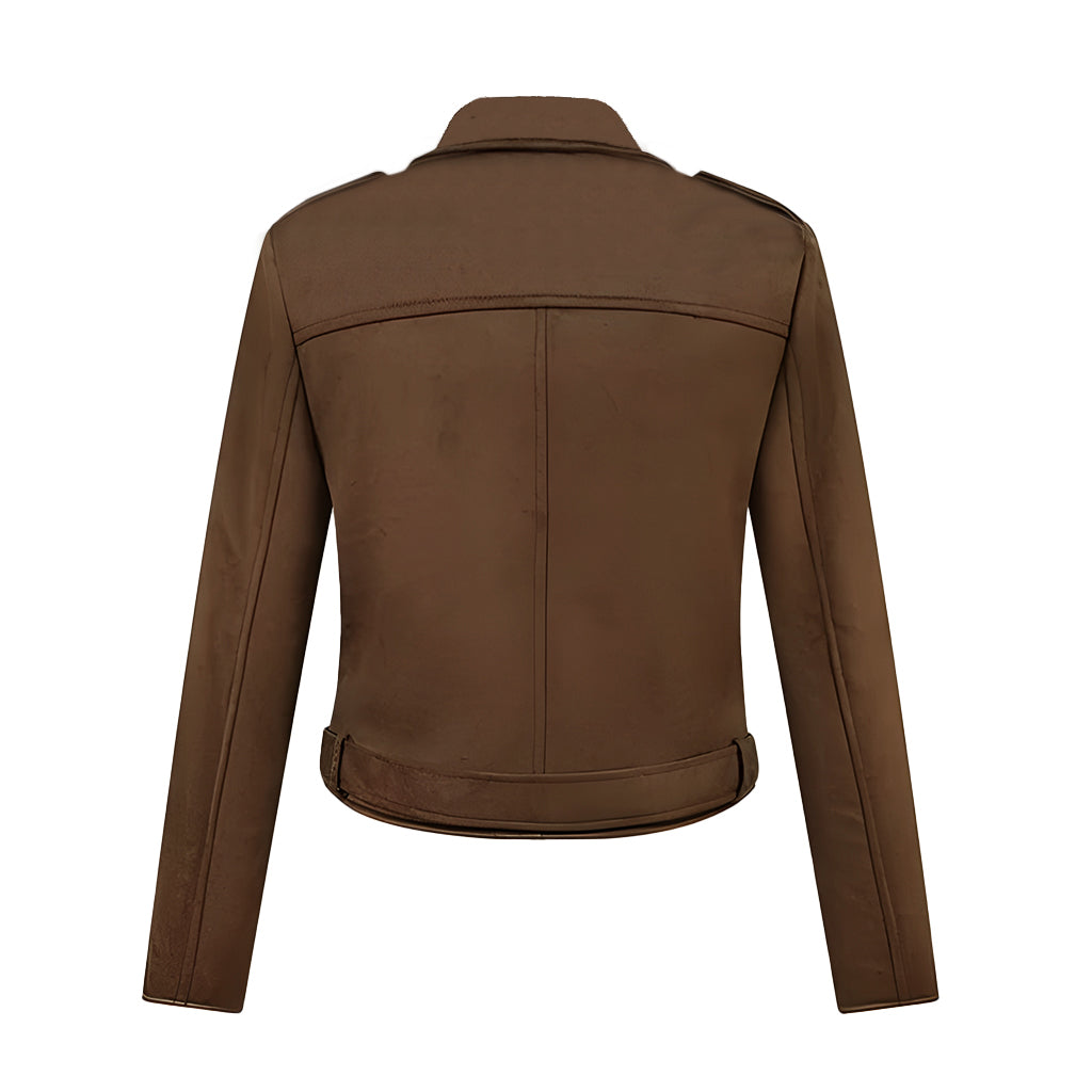 A Cherry Pie Christmas Emma Parker Suede Leather Jacket
