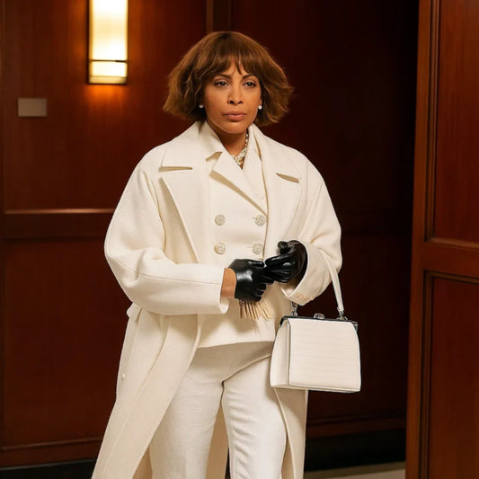 Lisa Wexley And Just Like That S03 Leather Coat