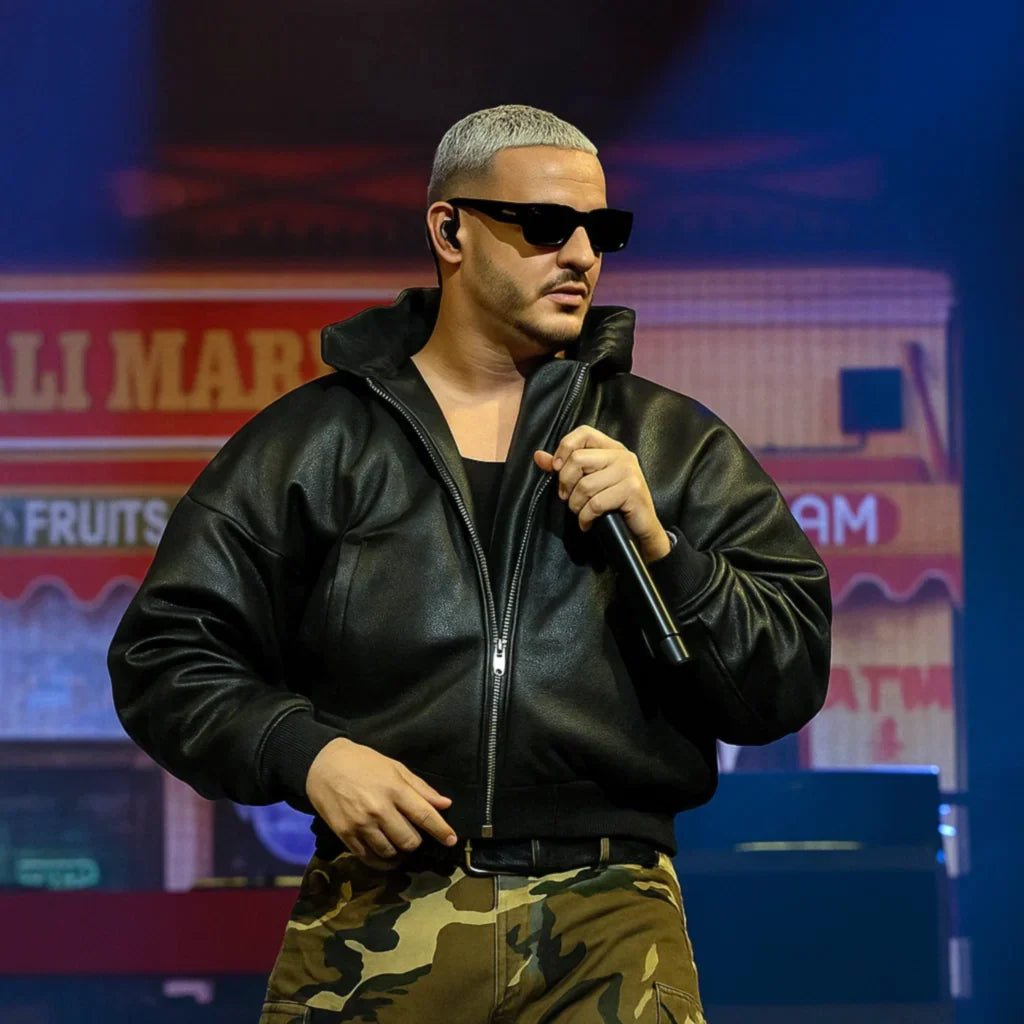 VMAs DJ Snake Black Leather Jacket
