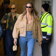 Margot Robbie BBC Radio One Suede Jacket