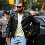 Fashion Week Jayson Tatum Leather Jacket