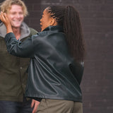 Caitlin Bates Clayface Black Leather Jacket