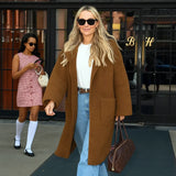 New York Molly Sims Brown Coat