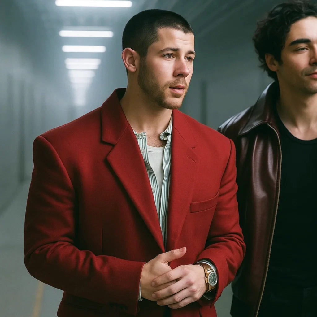 Nick Jonas A Very Jonas Christmas Movie 2025 Blazer