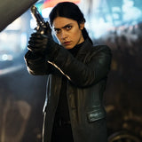 Play Dirty Zen Black Leather Coat