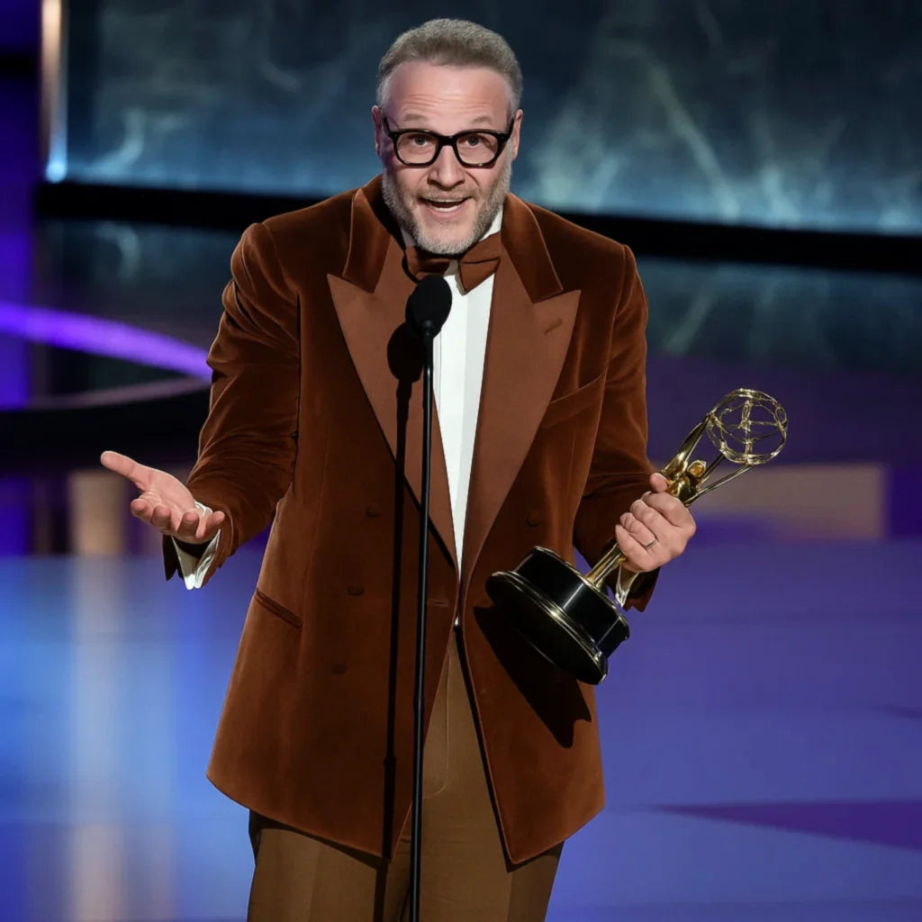 Seth Rogen 77th Primetime Emmy Awards Brown Blazer