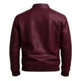 Slim Fit Vintage Leather Jacket