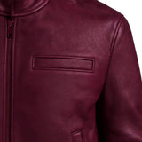 Slim Fit Vintage Leather Jacket