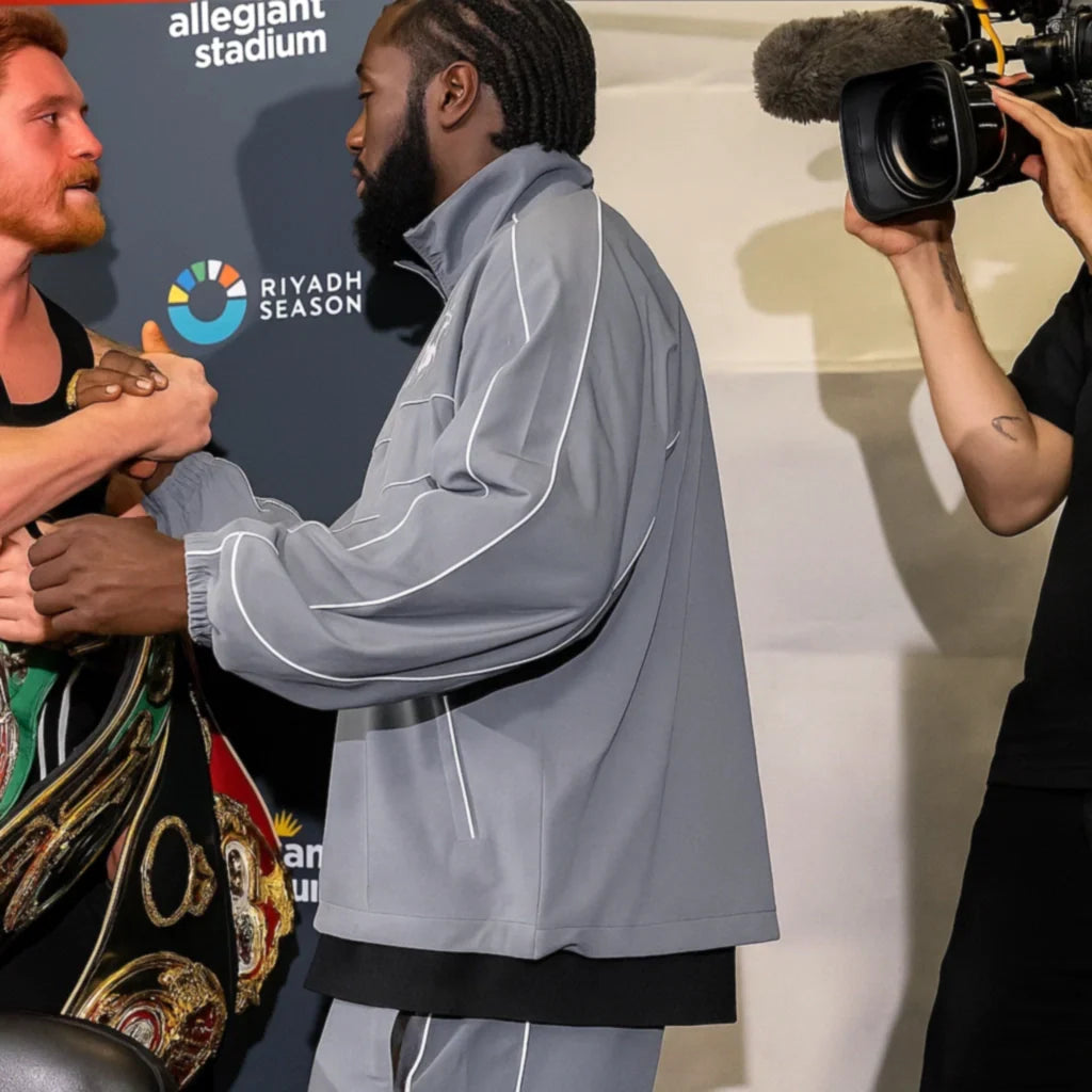 Post Fight Terence Crawford Grey Jacket
