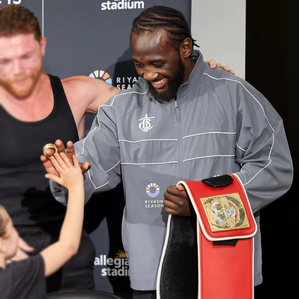Post Fight Terence Crawford Grey Jacket