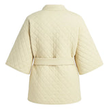 Women Ivory Quilted Jacket