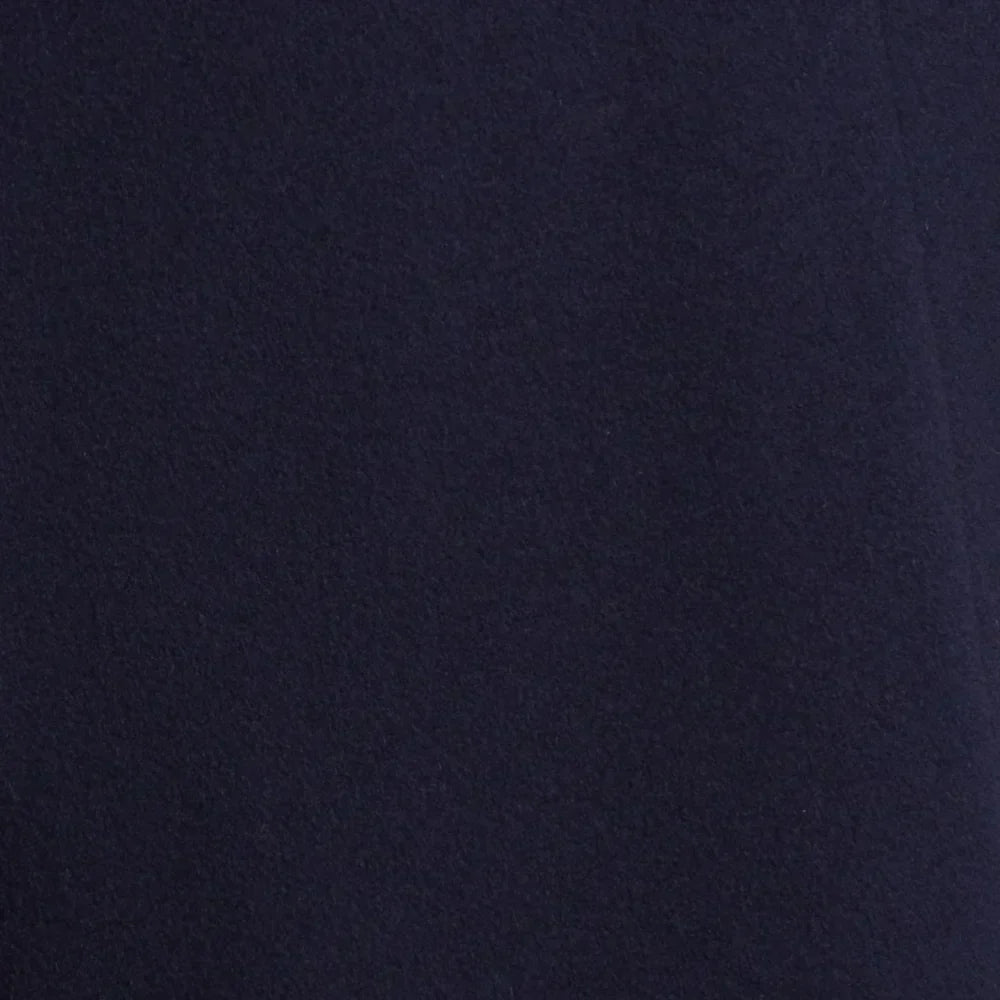 Women's Classic Dark Blue Double-Breasted Wool Trench Coat