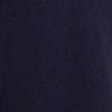 Women's Classic Dark Blue Double-Breasted Wool Trench Coat