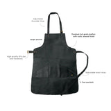 All Purpose Multi Pockets Genuine Leather Apron for Men and Women