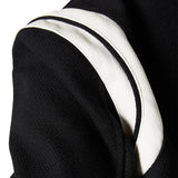 Mens White And Black Varsity Bomber Jacket